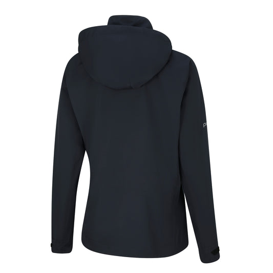 PING Ladies Black Waterproof Golf Jacket with Packable Hood