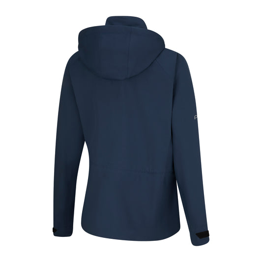 PING Ladies Navy Waterproof Golf Jacket with Packable Hood