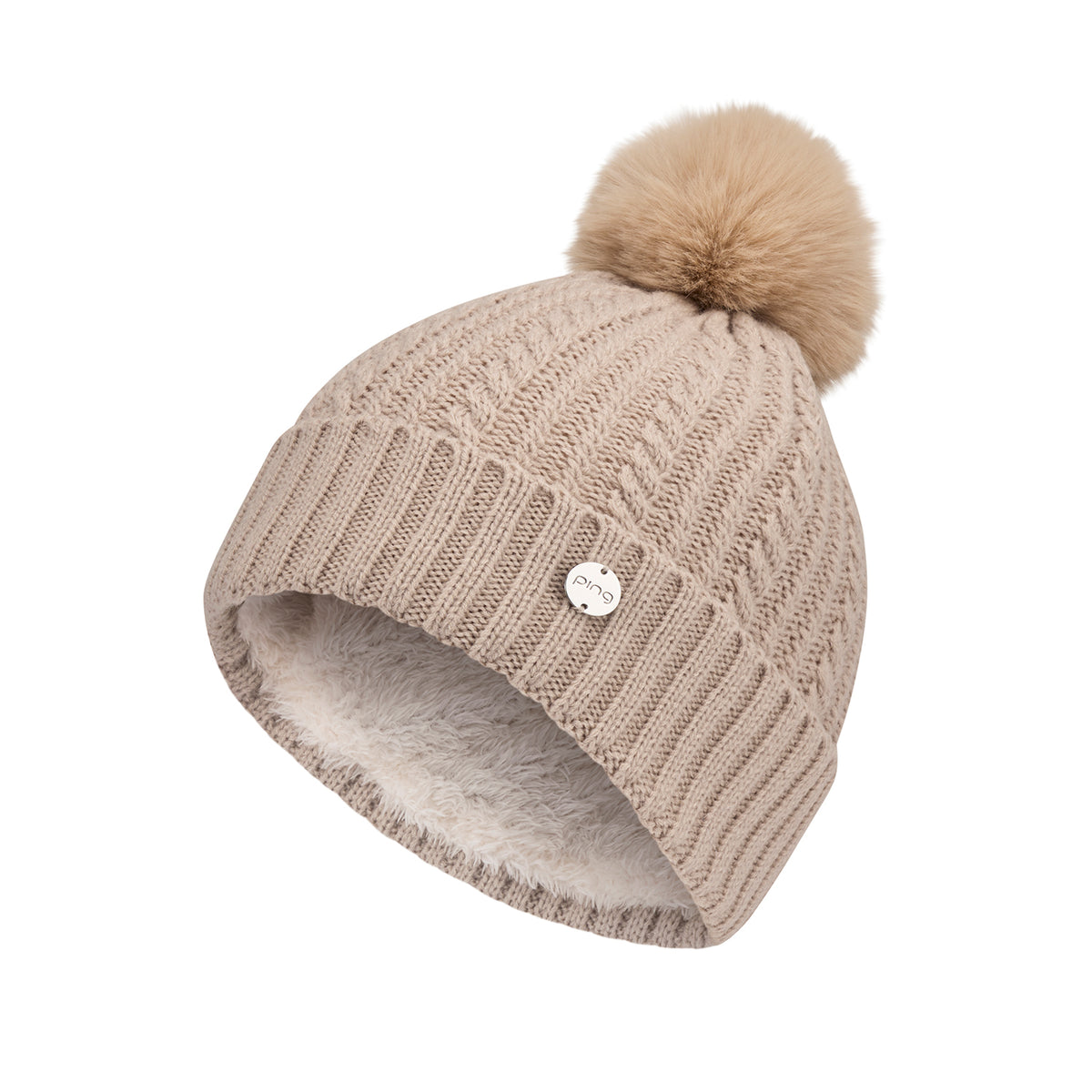 PING Ladies Fleece-Lined Golf Bobble Hat