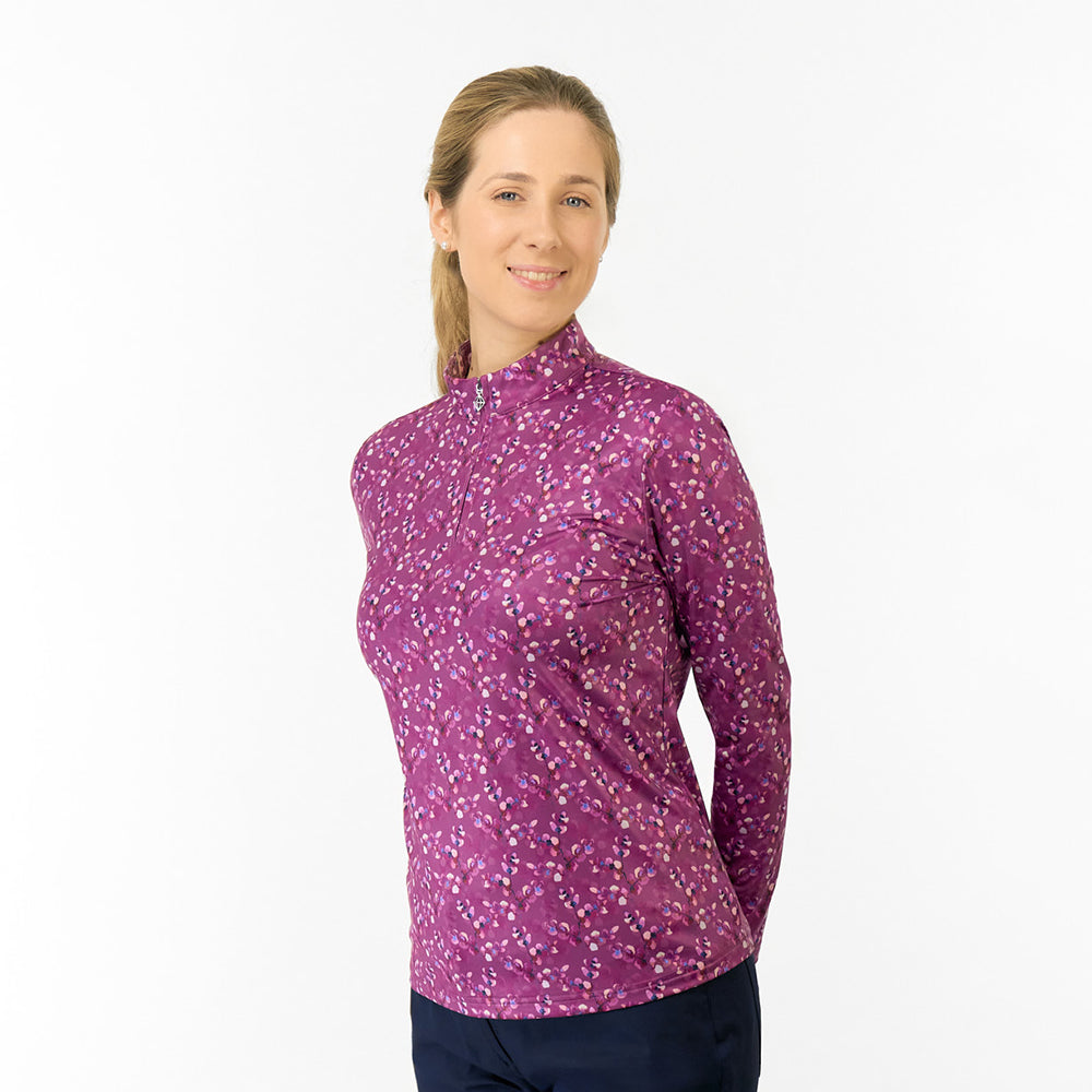 Pure Golf Ladies Long Sleeve Mid-Layer - Blossom Elegance