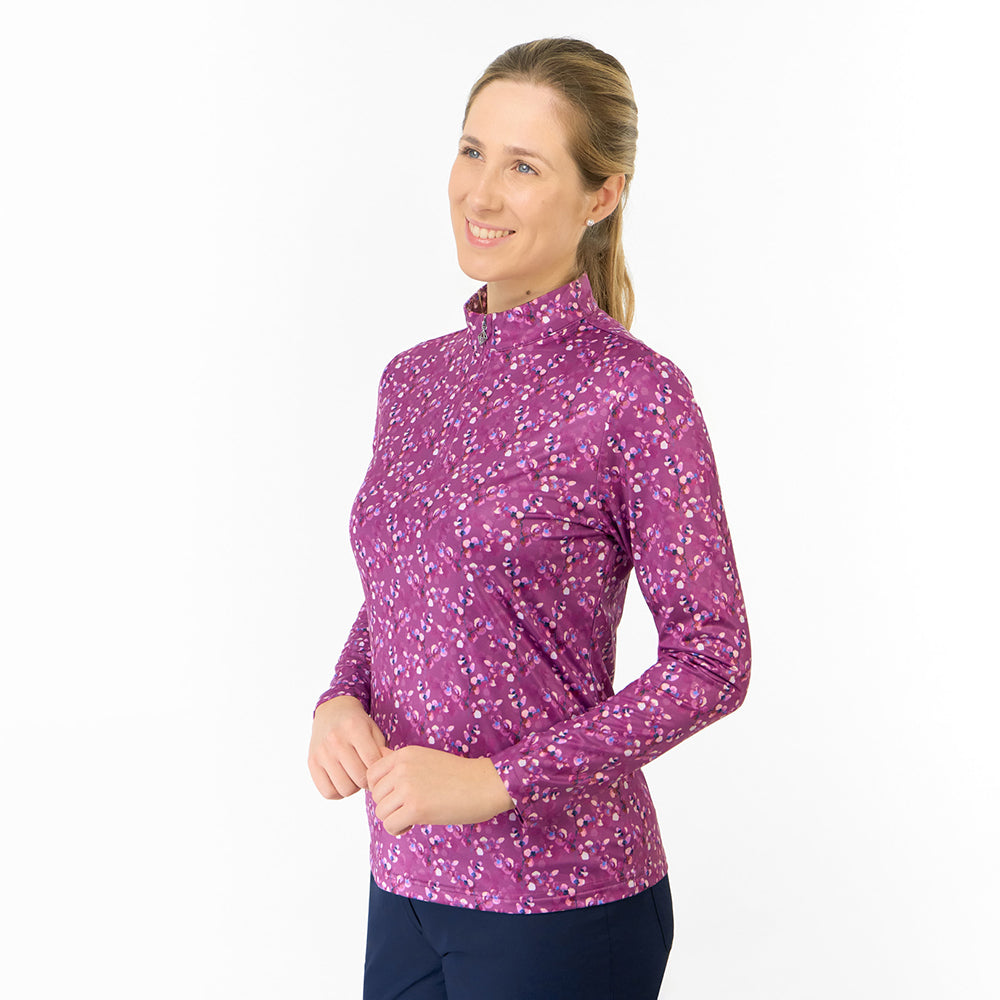 Pure Golf Ladies Long Sleeve Mid-Layer - Blossom Elegance