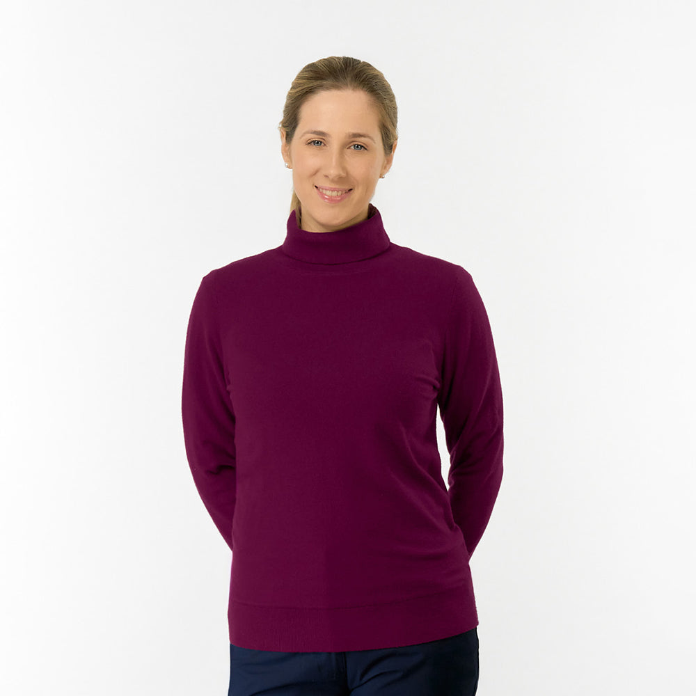 Pure Golf Ladies Super Soft Fur Lined Roll Neck