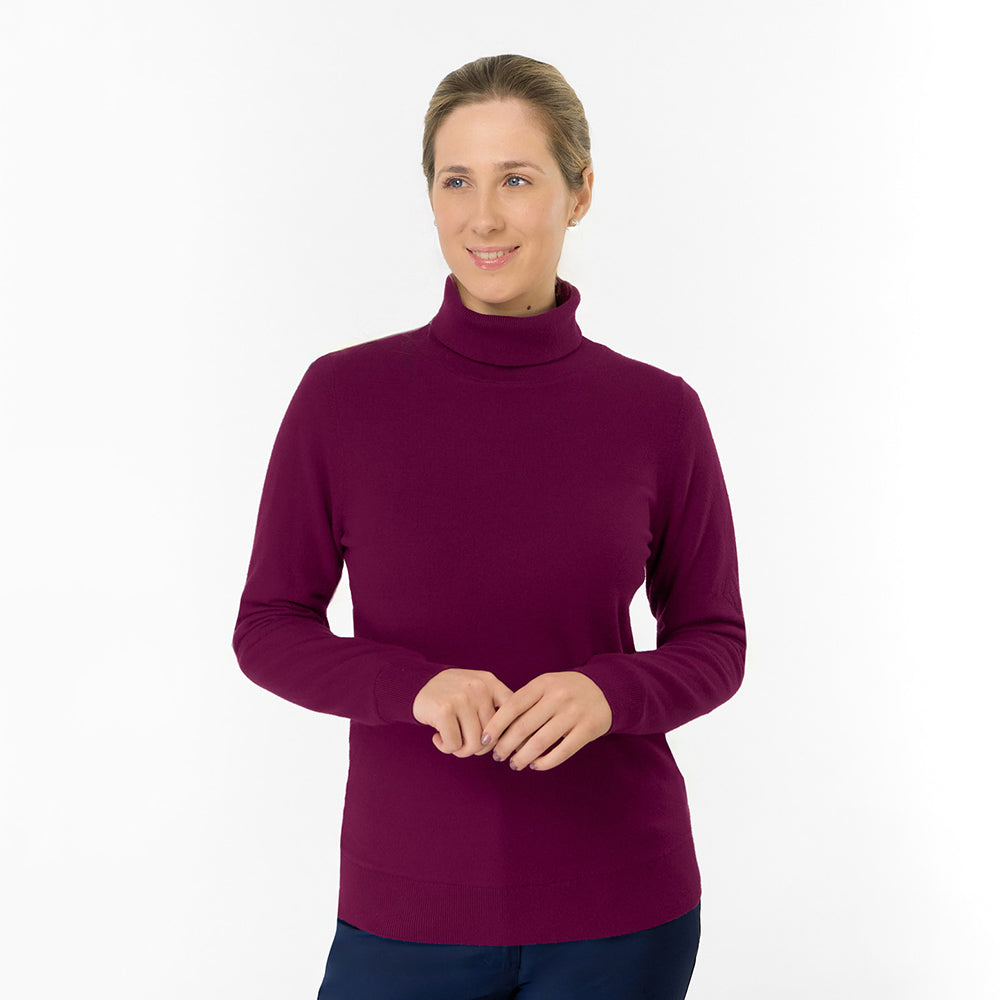 Pure Golf Ladies Super Soft Fur Lined Roll Neck