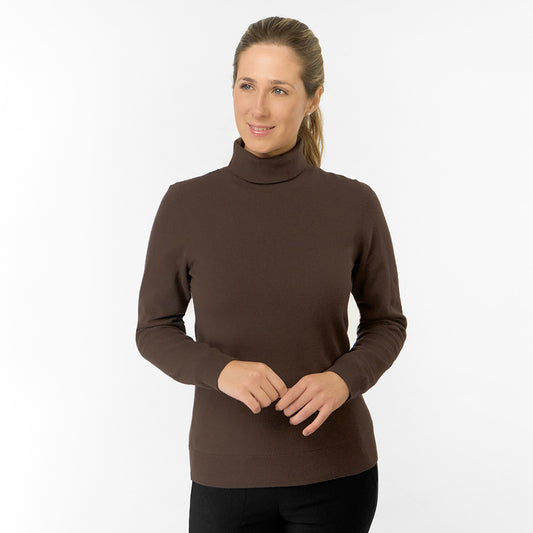Pure Golf Ladies Super Soft Fur Lined Roll Neck