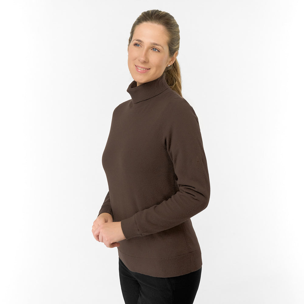 Pure Golf Ladies Super Soft Fur Lined Roll Neck