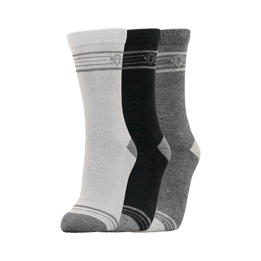 Pure Golf 3 Pair Pack of Crew Socks - For All-Day Comfort