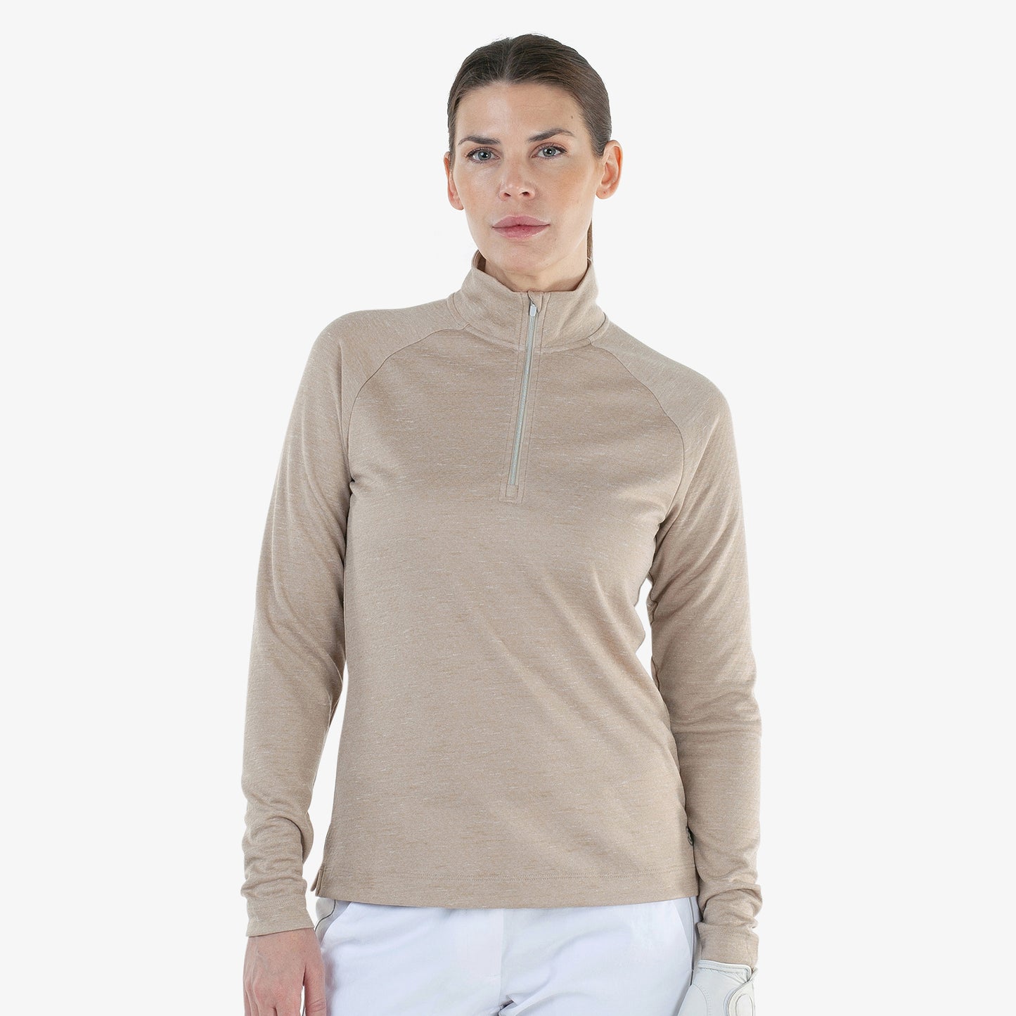 Galvin Green Ladies Zip-Neck Golf Top with INSULA Thermal Technology