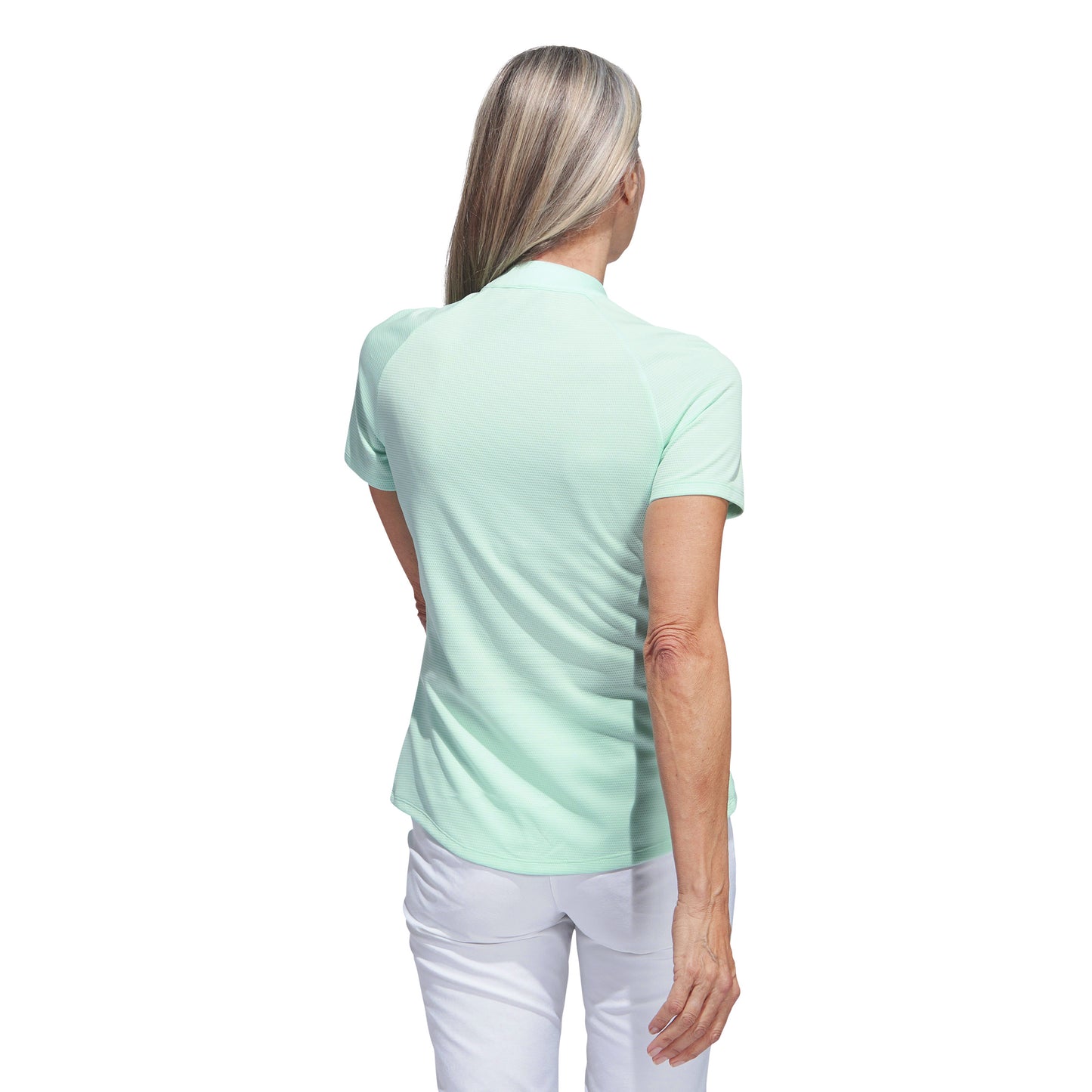 adidas Ladies Textured Short Sleeve Golf Polo - Medium Only Left