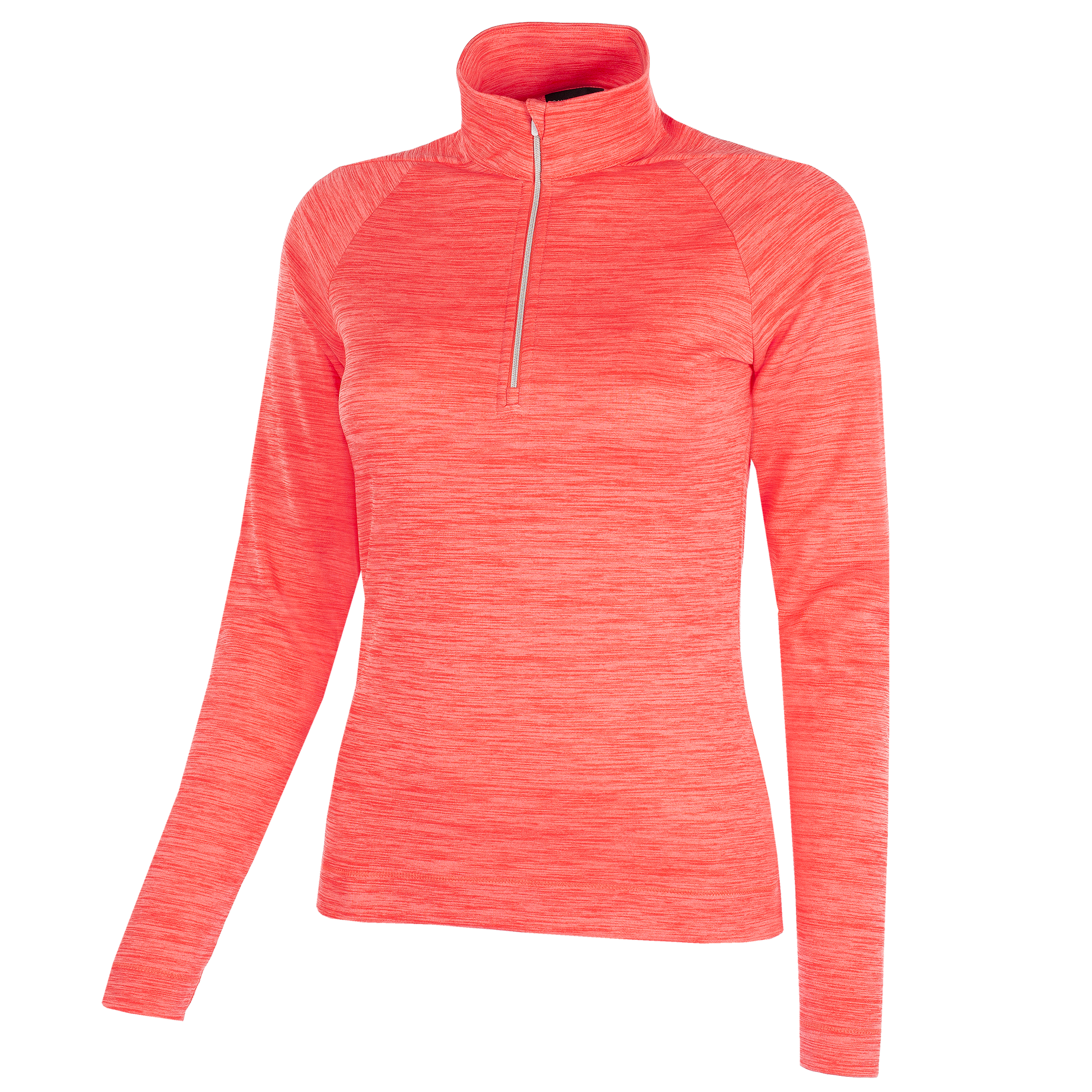 Galvin Green Ladies INSULA Zip Neck Mid-layer Top in Coral
