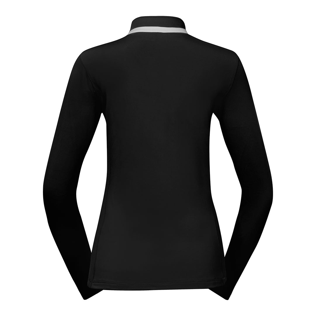 Pure Golf Ladies Mid-Layer Stretch Golf Jacket in Black - Last One Small Only Left