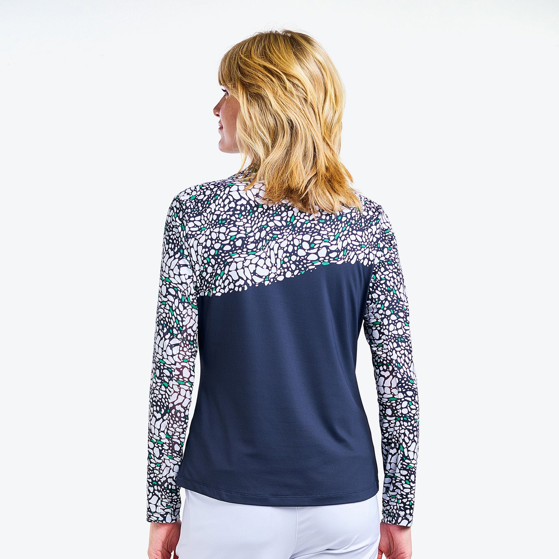 Nivo Ladies Long Sleeve Mock Collar Golf Top