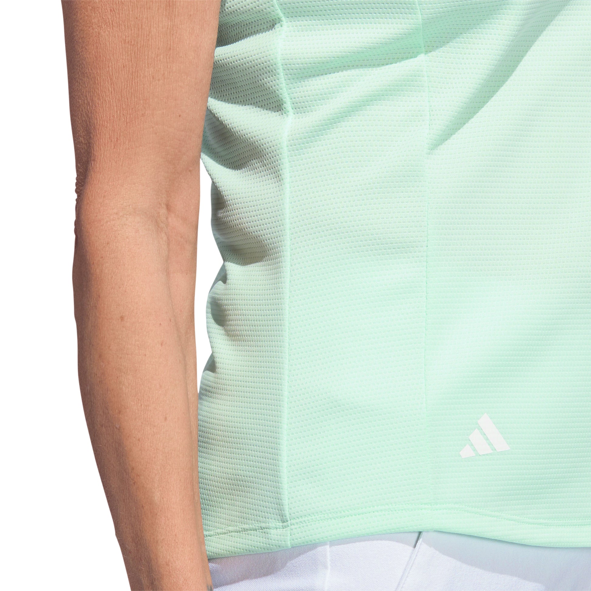 adidas Ladies Textured Short Sleeve Golf Polo - Medium Only Left