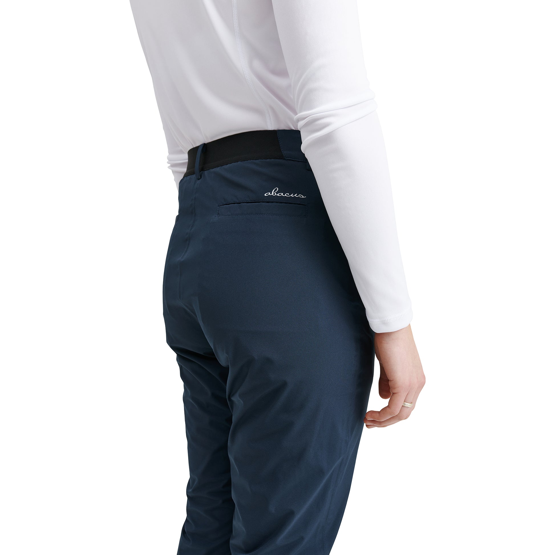 Abacus Ladies Navy Links Waterproof Trousers with Brushed Inner