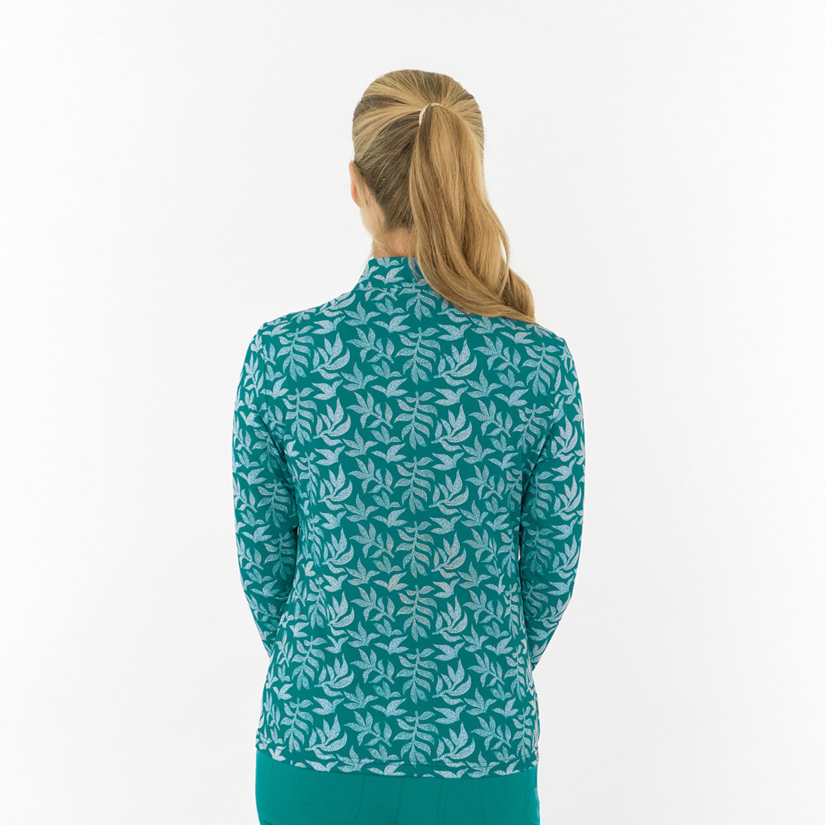 Pure Ladies Long Sleeve Top – Botanical Elegance Meets Effortless Performance