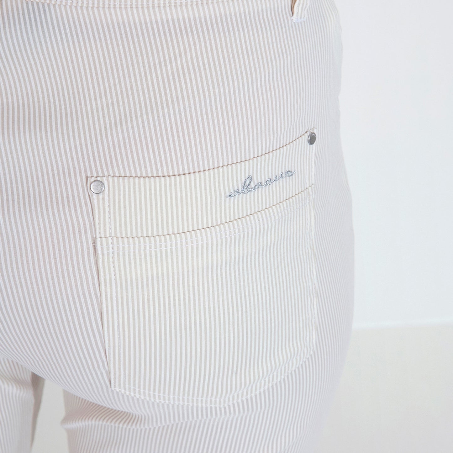 Abacus Ladies 7/8 Pinstripe Trousers - Effortless Style & Performance