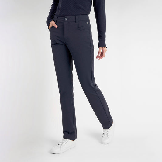 Green Lamb Luxe Thermal 4-Way Stretch Trouser in Navy