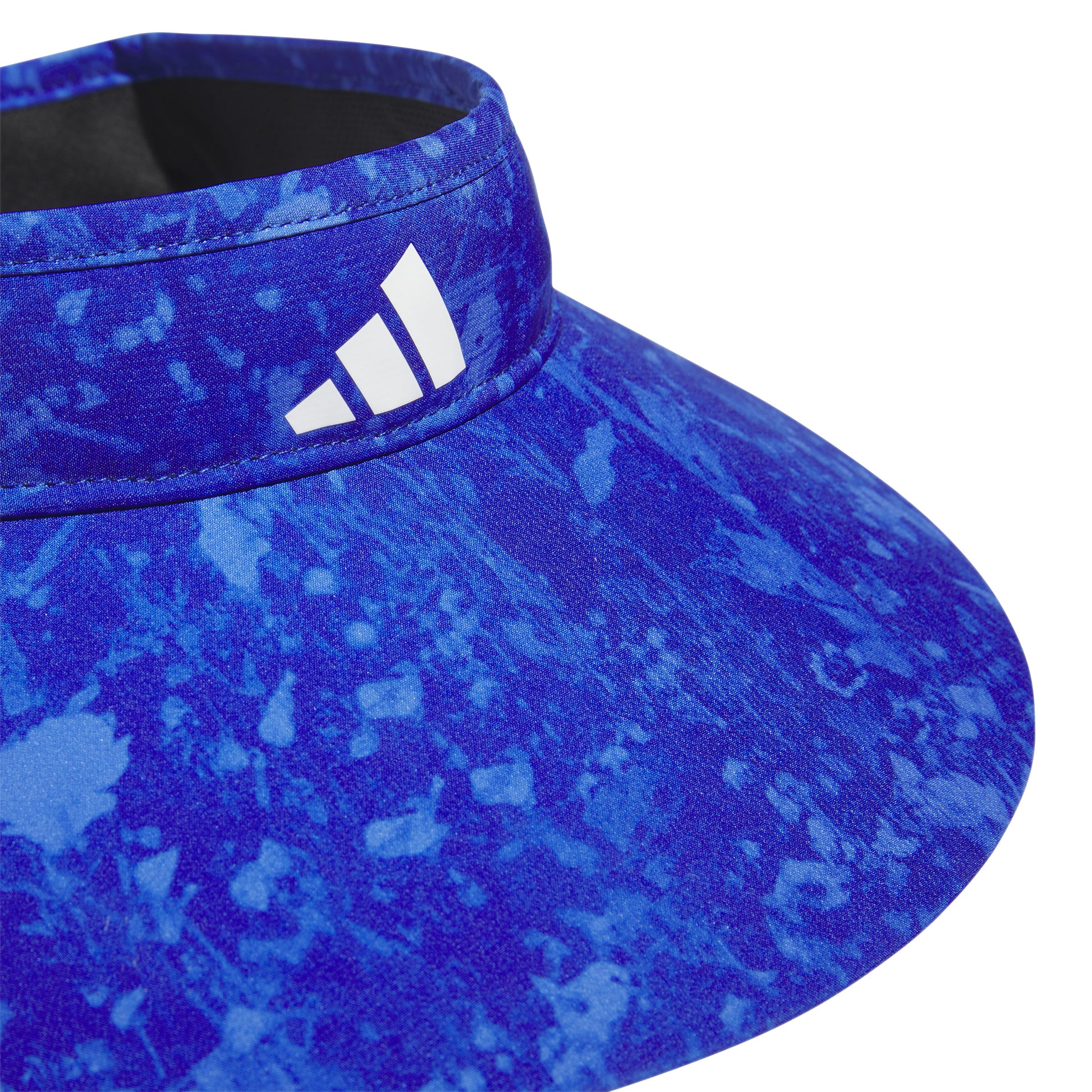 adidas Ladies Wide Brimmed Golf Visor in Collegiate Navy & Lucid Blue Print