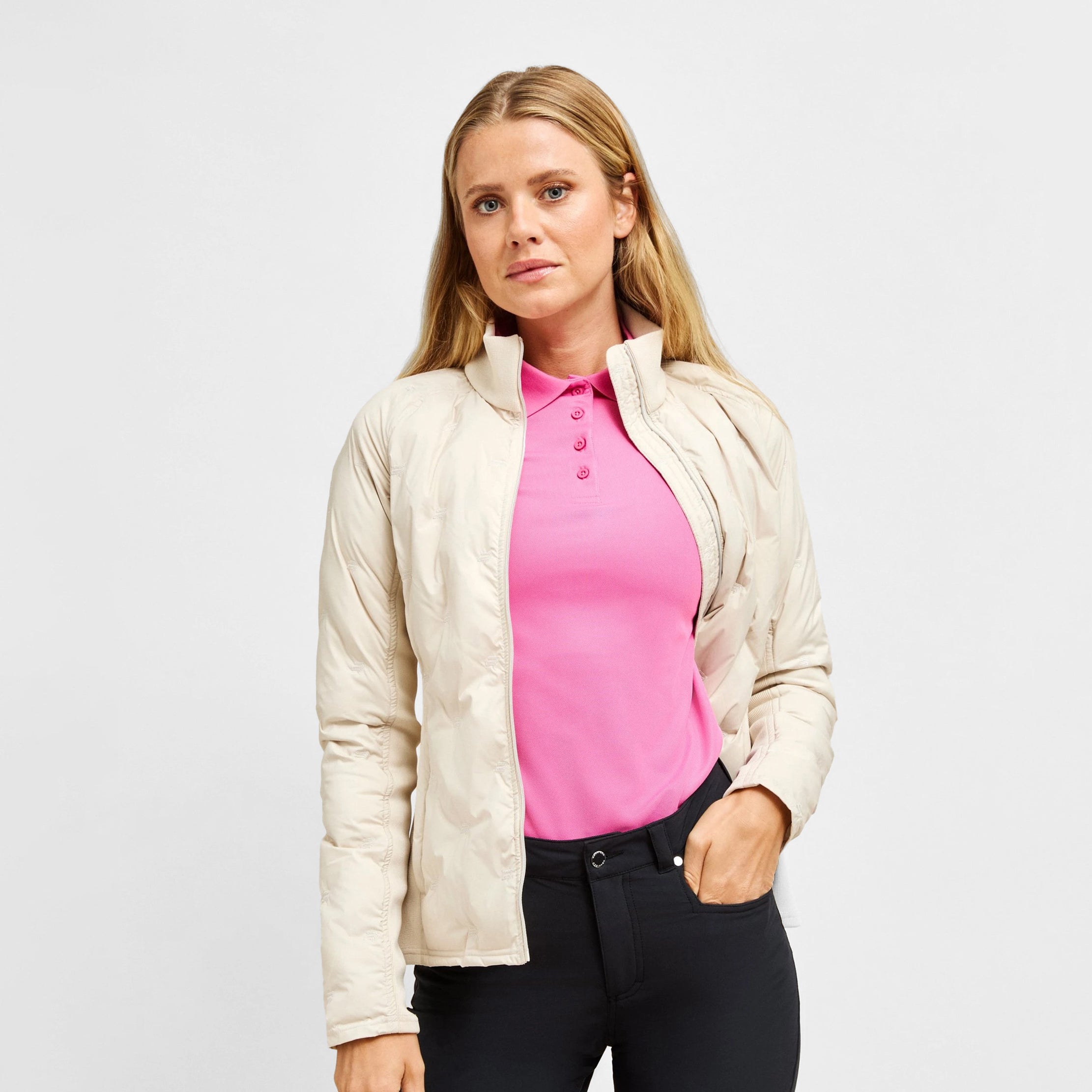 Rohnisch Ladies Hybrid Jacket - Lightweight Comfort & Stretch Flexibility for Every Swing