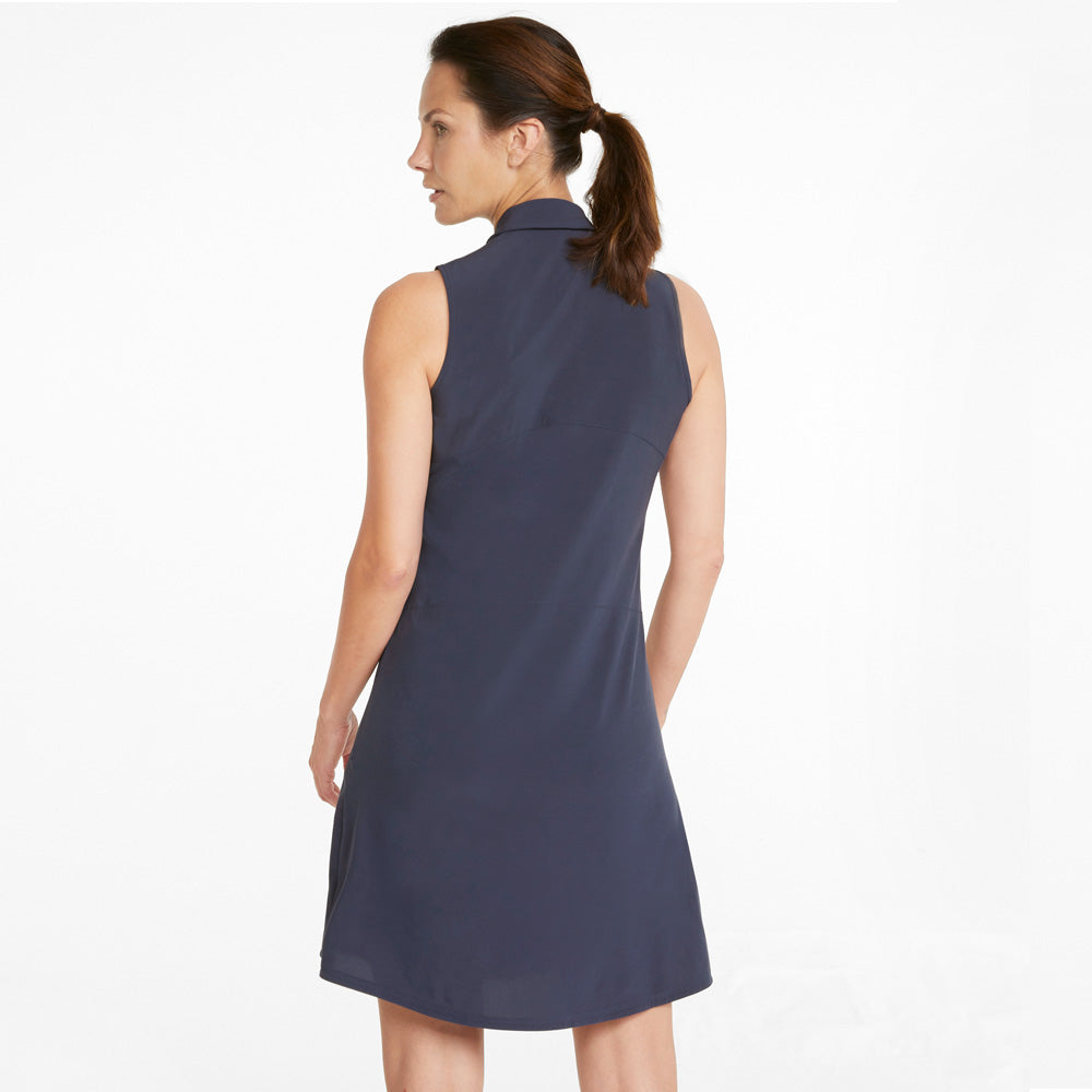 Puma Ladies Sleeveless Golf Dress in Navy Blazer