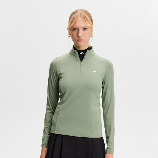 J.Lindeberg Ladies 1/4 Zip Mid-Layer - Lightweight Warmth - Last One XL Only Left