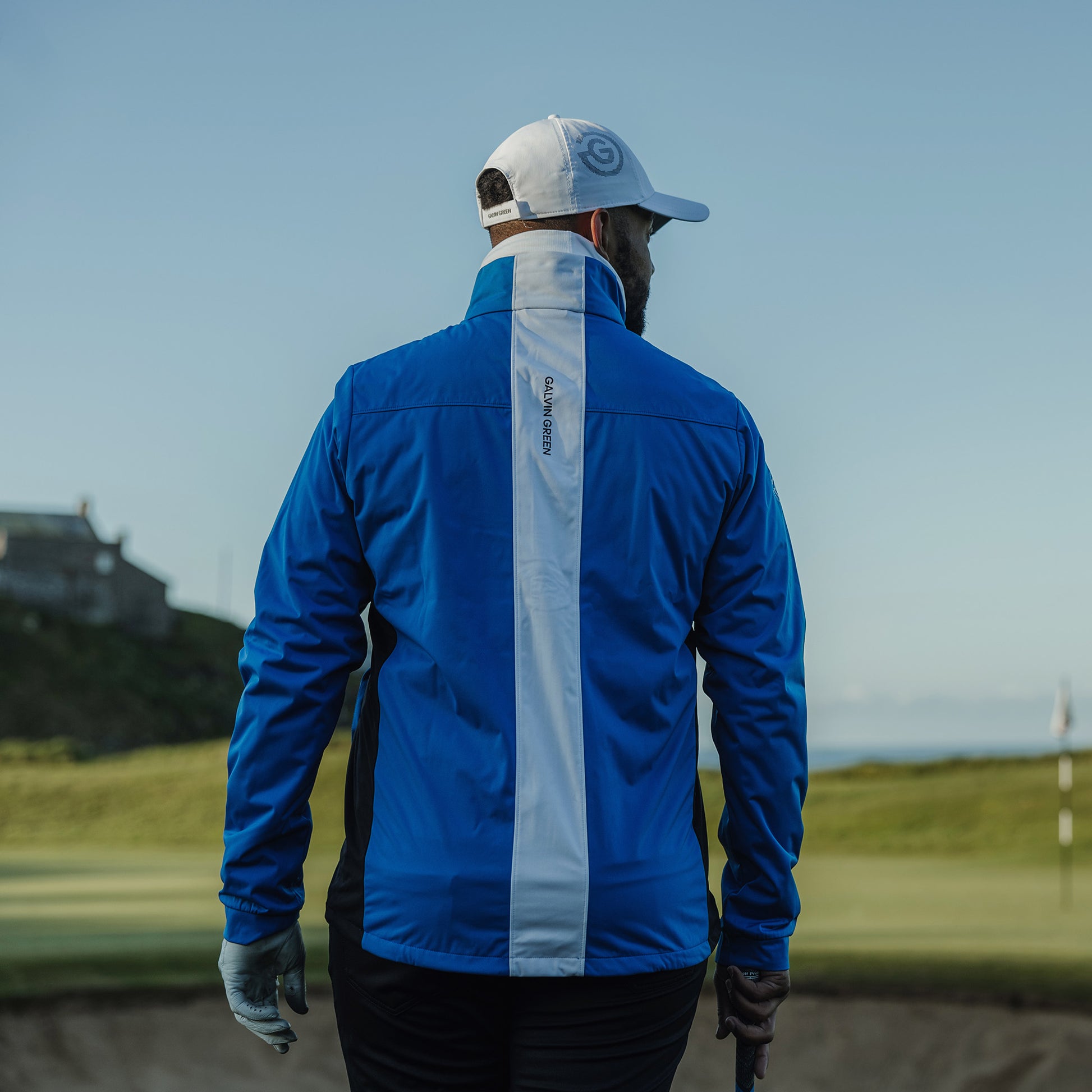 Galvin Green Mens Windproof Jacket with Contrast Detailing and Water Repellent Finish