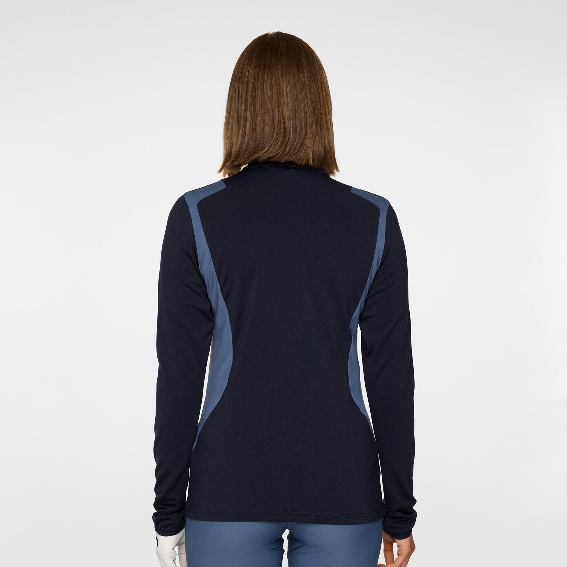 J.Lindeberg Ladies Navy Lightweight Mid-Layer with Brushed Inner