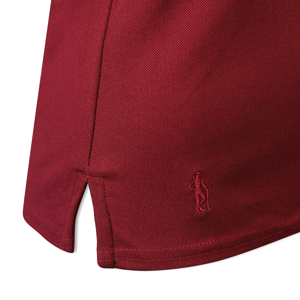 Glenmuir Ladies Short Sleeve Pique Polo with Stretch & UPF50+ in Bordeaux