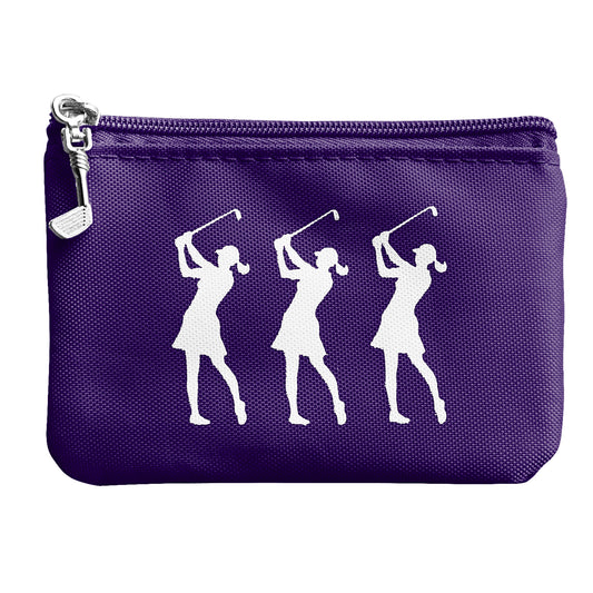 Surprizeshop Lady Golfer Coin Purse in Purple