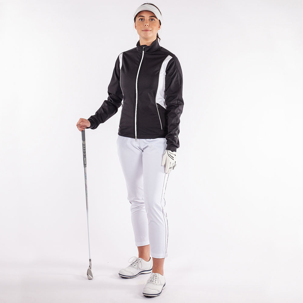 Galvin Green Ladies INTERFACE Full Zip Jacket in Black and White