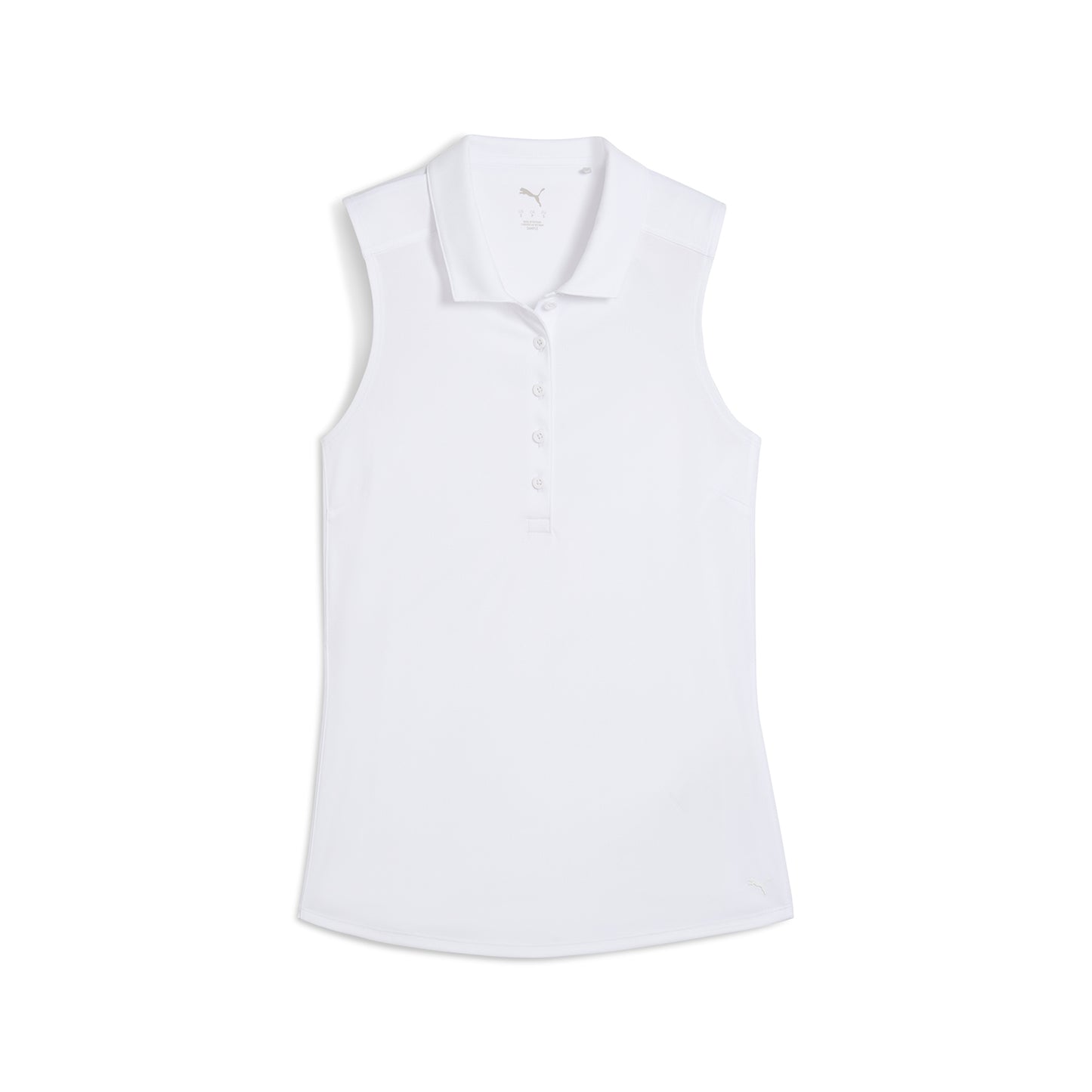 Puma Golf Ladies Sleeveless Polo in White