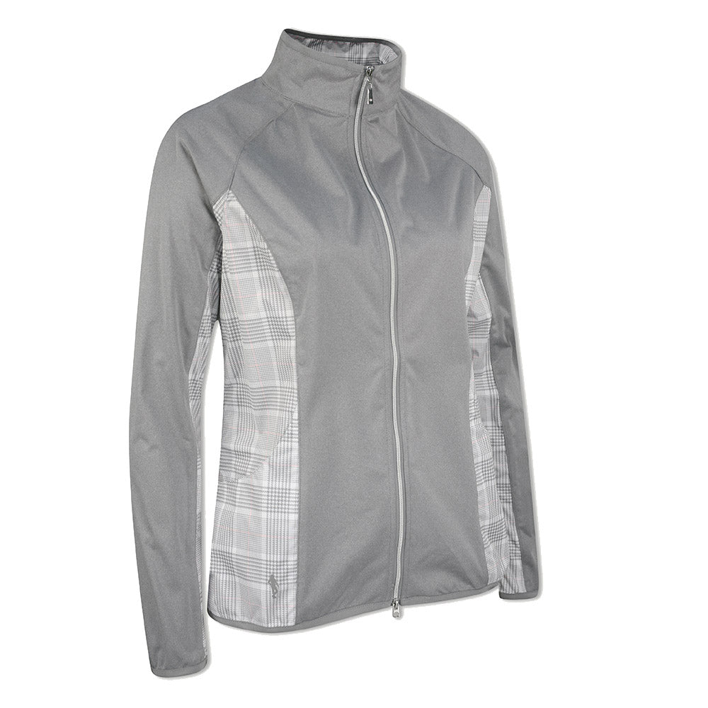 Glenmuir Ladies Lightweight Showerproof Performance Golf Jacket with Check Panels