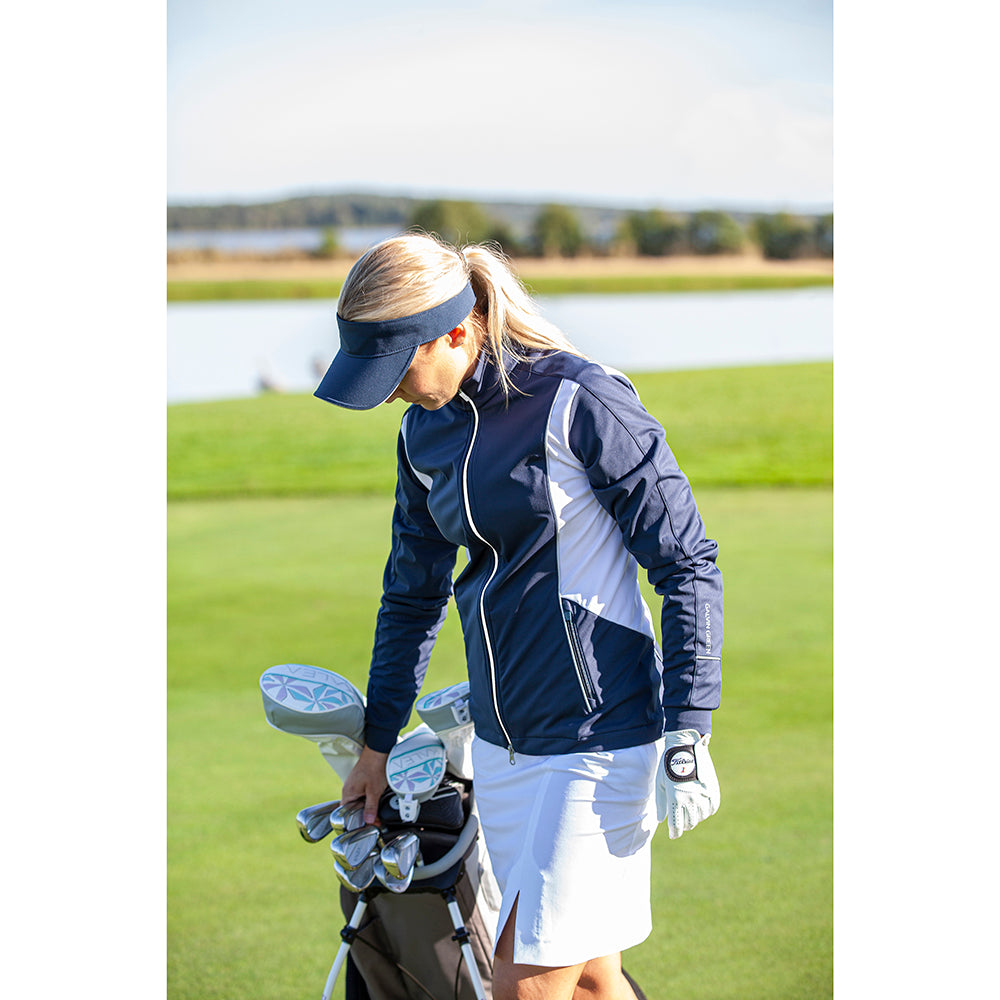 Galvin Green Ladies INTERFACE Full Zip Jacket in Navy and White