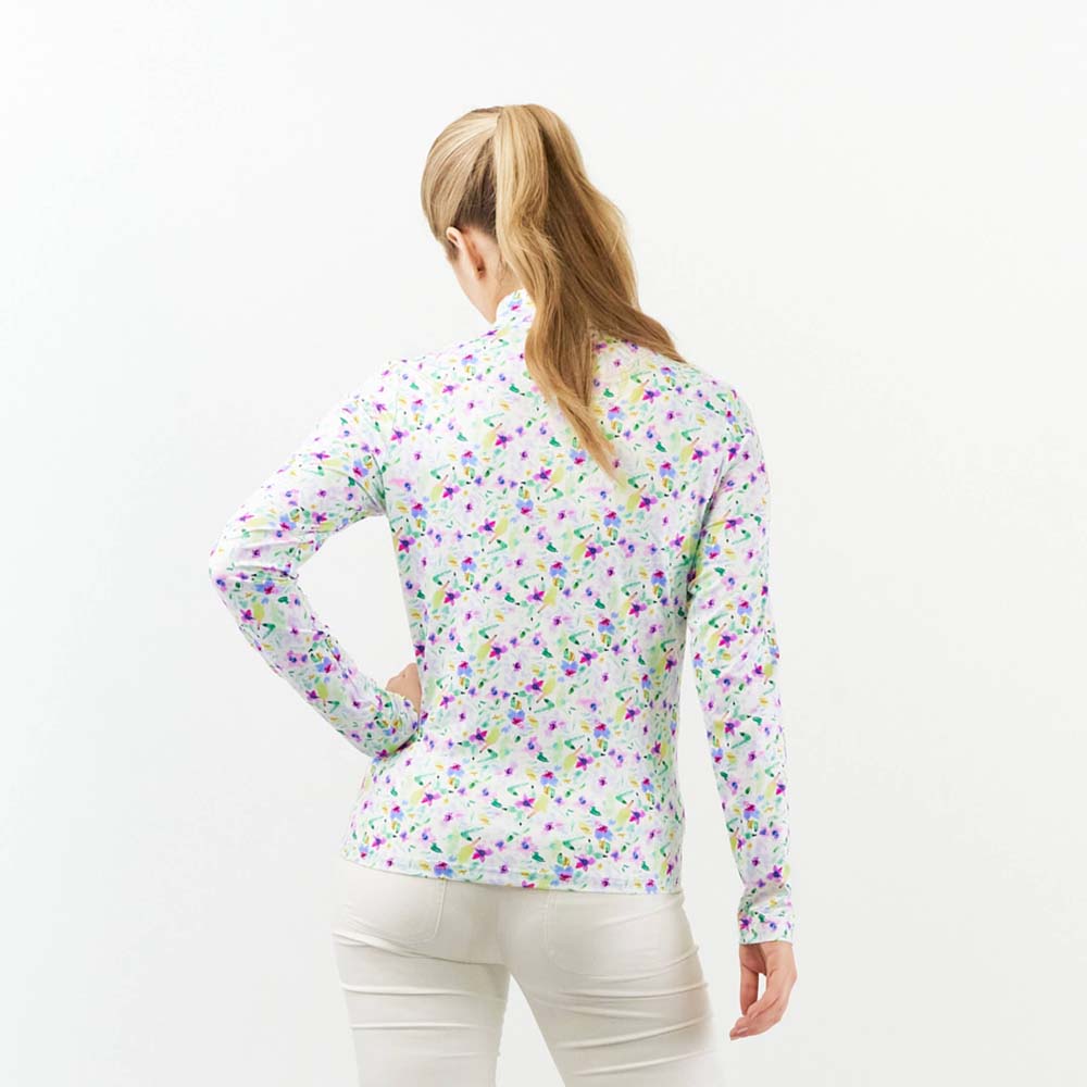 Pure Ladies Long Sleeve Top in Ethereal Bouquet with Sun Protection