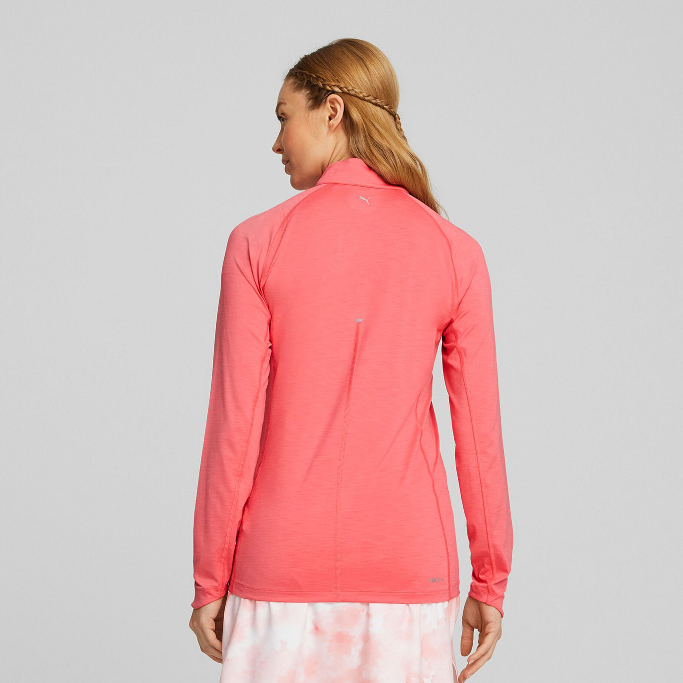 Puma Golf Ladies Long Sleeve YOU-V Top in Loveable Heather