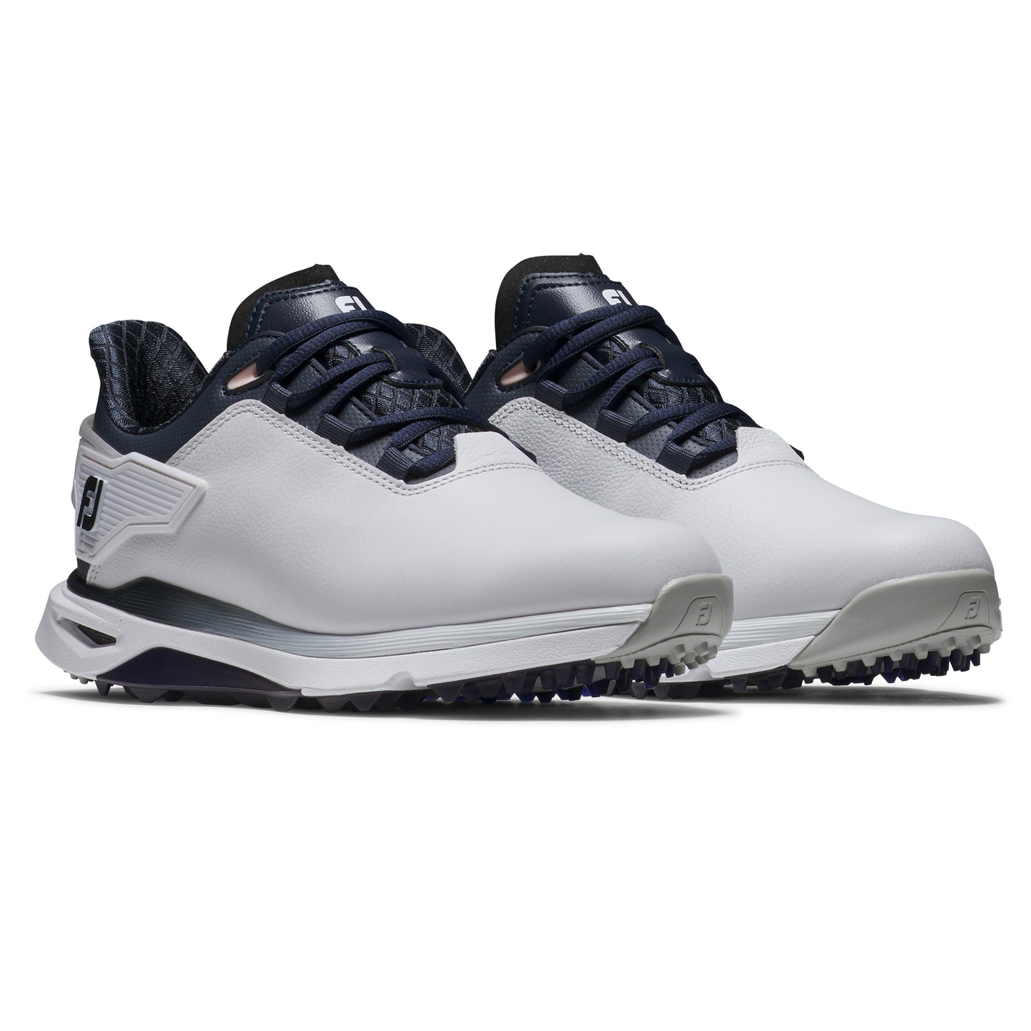 FootJoy Women's Wide Fit Spikeless Pro/SLX Golf Shoes in White & Navy