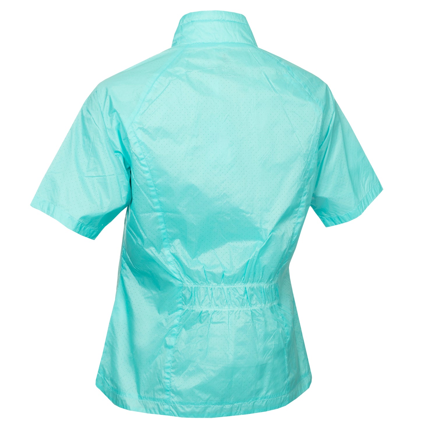 Green Lamb Women's Half-Sleeve Ultra-lightweight Windbreaker in Aqua