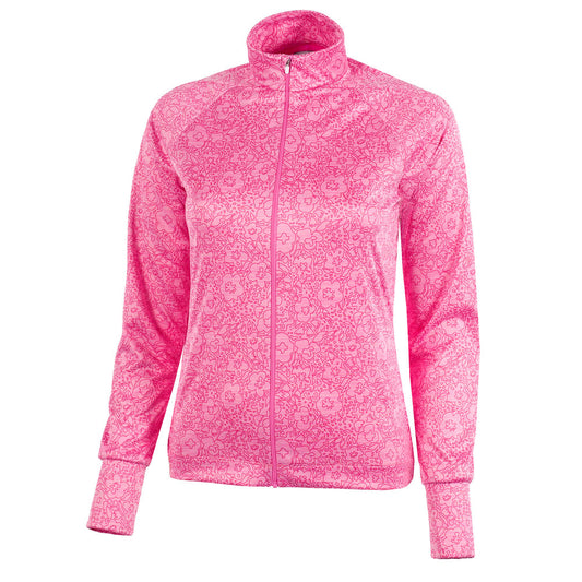 Galvin Green Ladies INSULA Mid-Layer Jacket in Blush Pink Print - Large Only Left