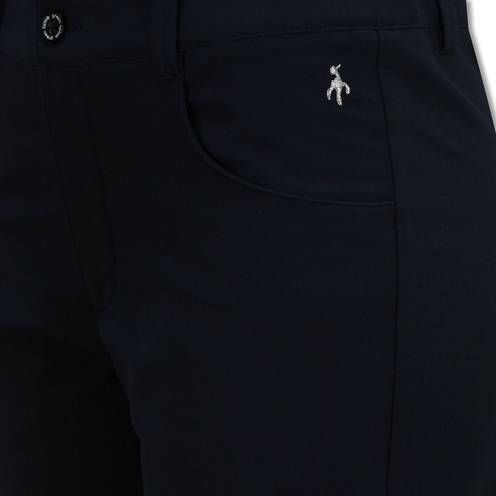 Green Lamb Luxe Thermal 4-Way Stretch Trouser in Navy