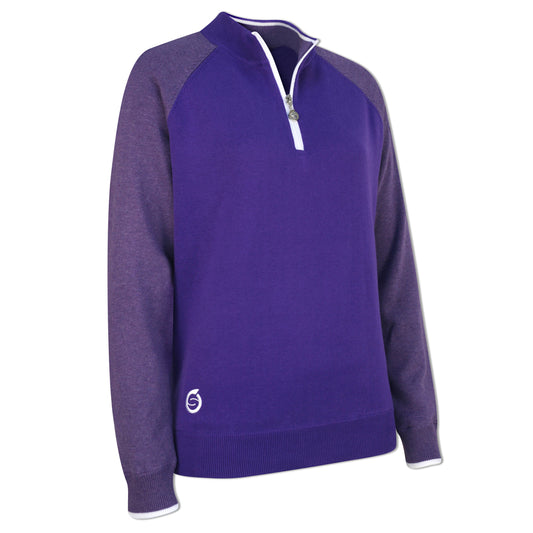 Sunderland Ladies Lined Sweater with Water Repellent Scotchgard in Purple