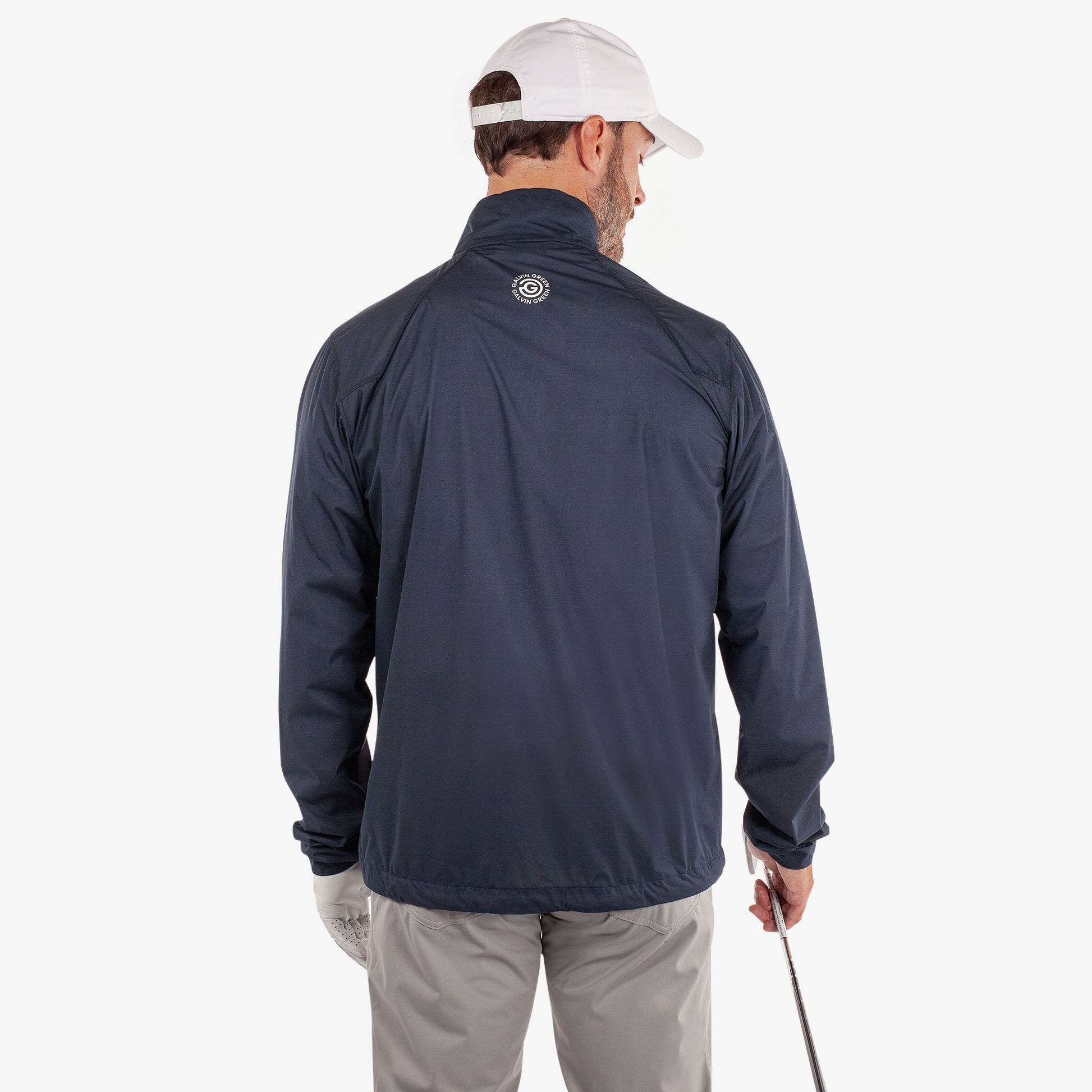 Galvin Green Mens Navy Windshirt with Water Repellent Finish