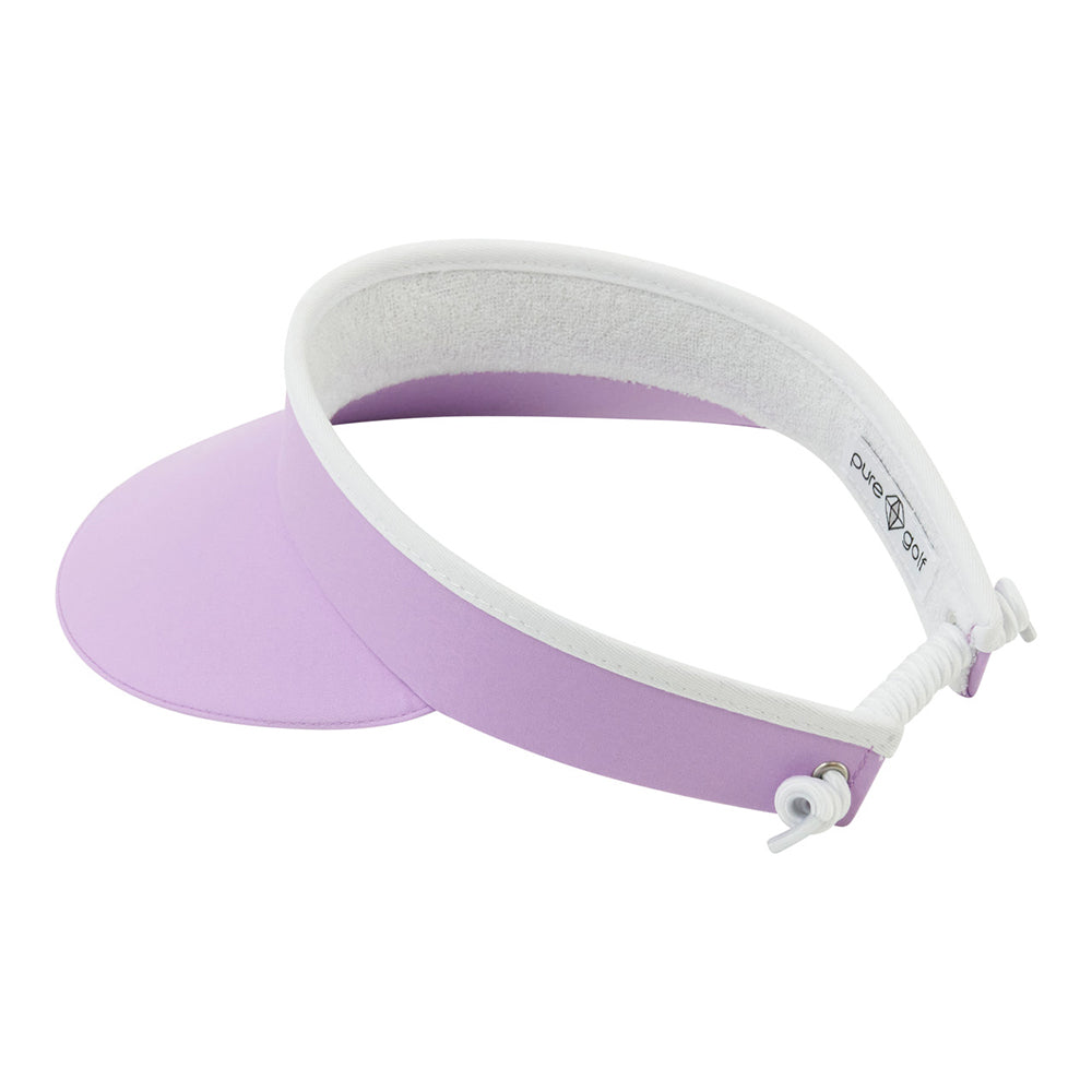 Pure Golf Ladies Cable Adjusted Visor in Lilac