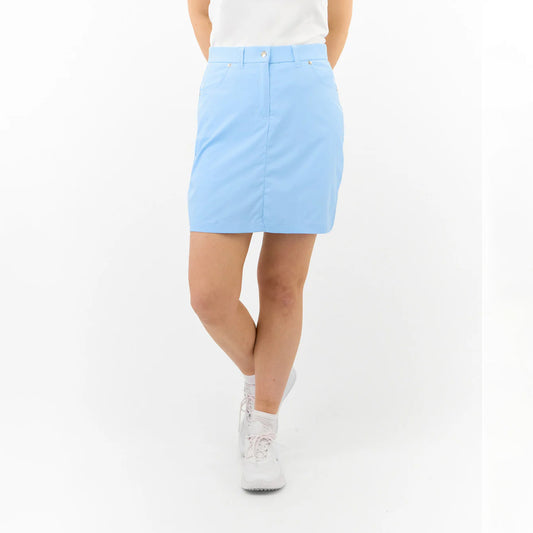 Pure Golf Ladies Stretch Skort in Pale Blue