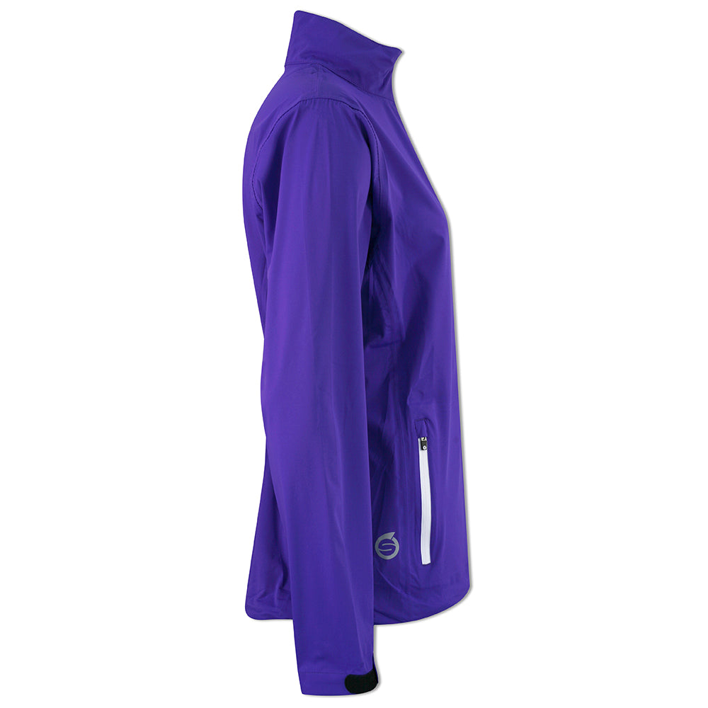 Sunderland Ladies WhisperDry Tech-Lite Waterproof Jacket in Purple & White