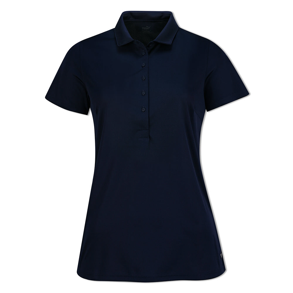 Puma Ladies Short Sleeve Polo with DryCell in Peacoat Navy