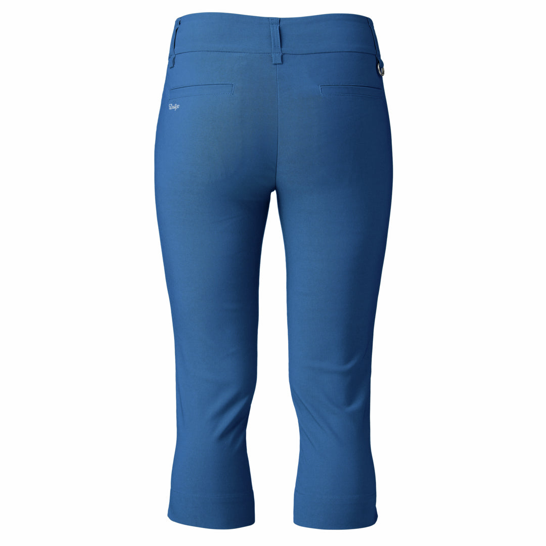 Daily Sports Ladies Pull-On Capris with Super-Stretch Finish in Spectrum Blue