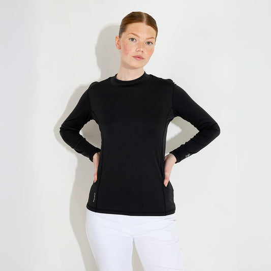Abacus Ladies Black Long Sleeve Top