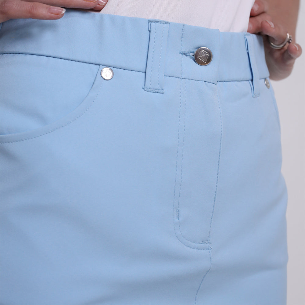 Pure Golf Ladies Stretch Skort in Pale Blue