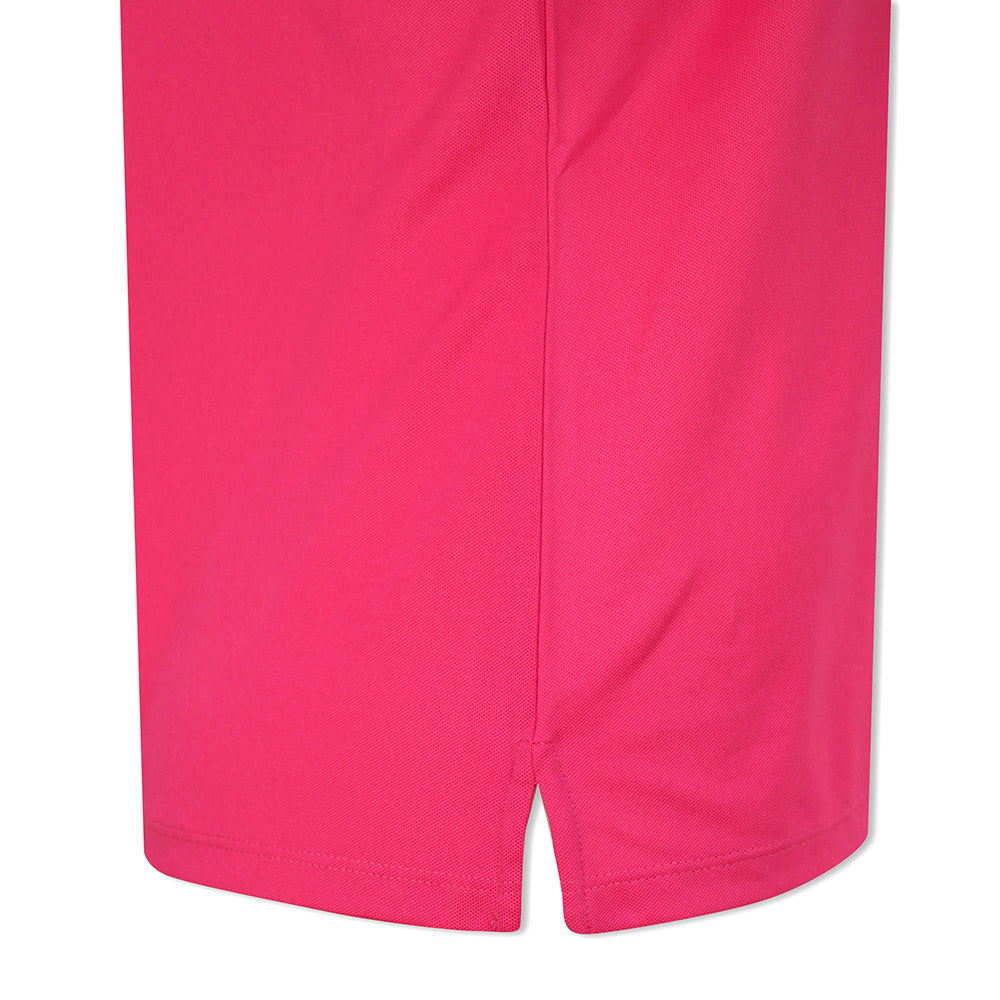 Ralph Lauren Ladies Short Sleeve Pique Polo in Bright Pink