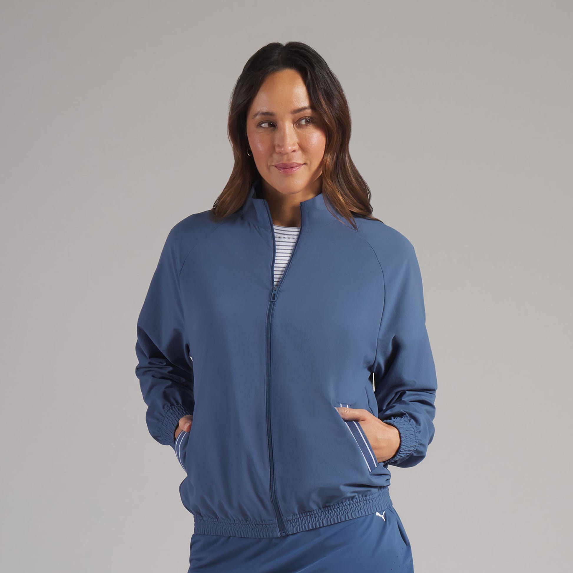 Puma Ladies Golf Wind Jacket Functional & Feminine with Swing Ready Back Detail