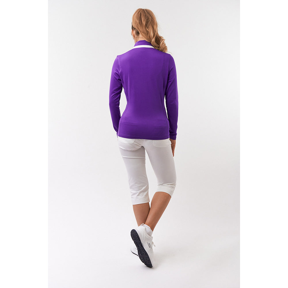 Pure Golf Ladies Mid-Layer Stretch Jacket in Purple